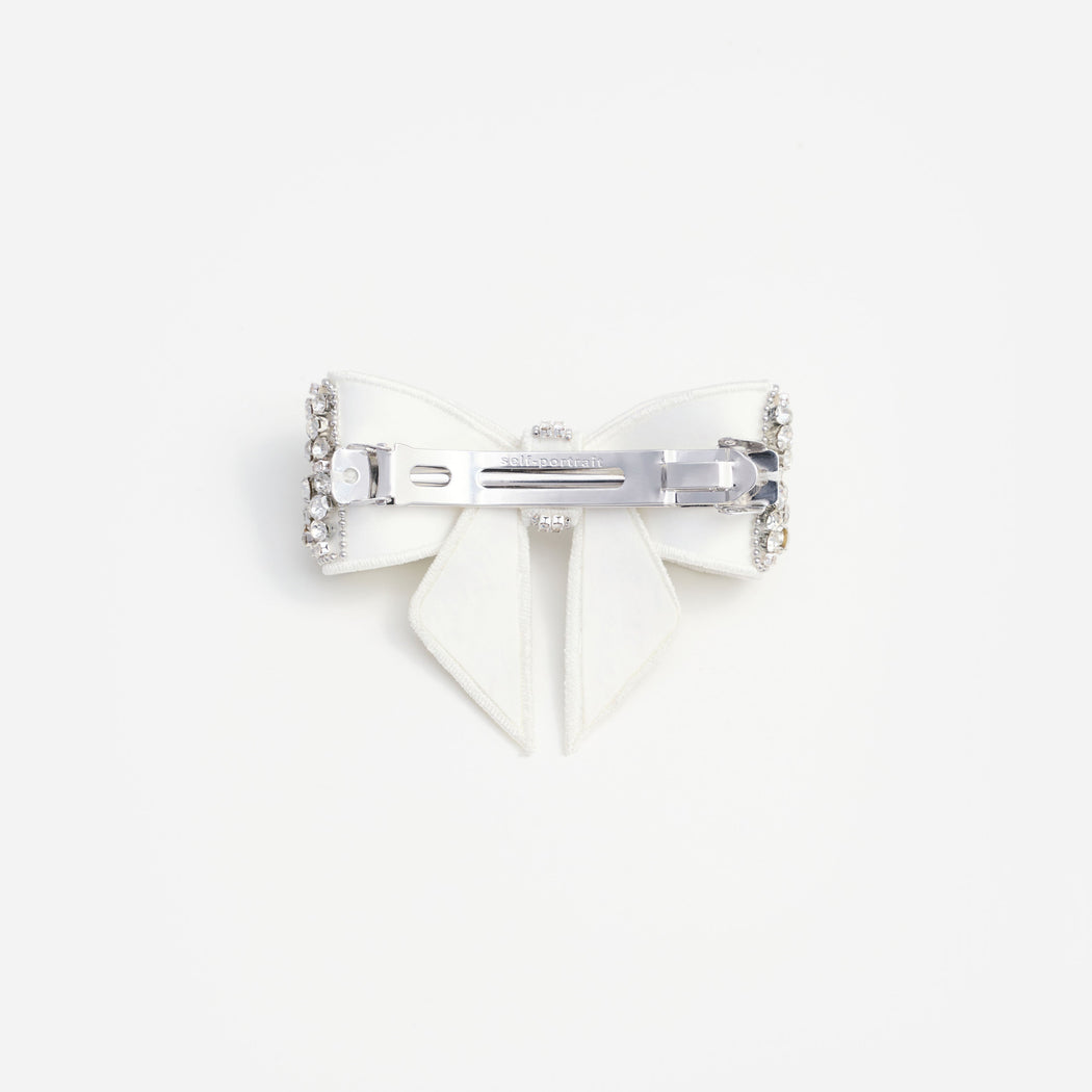Crystal Embellished Bow Hairclip