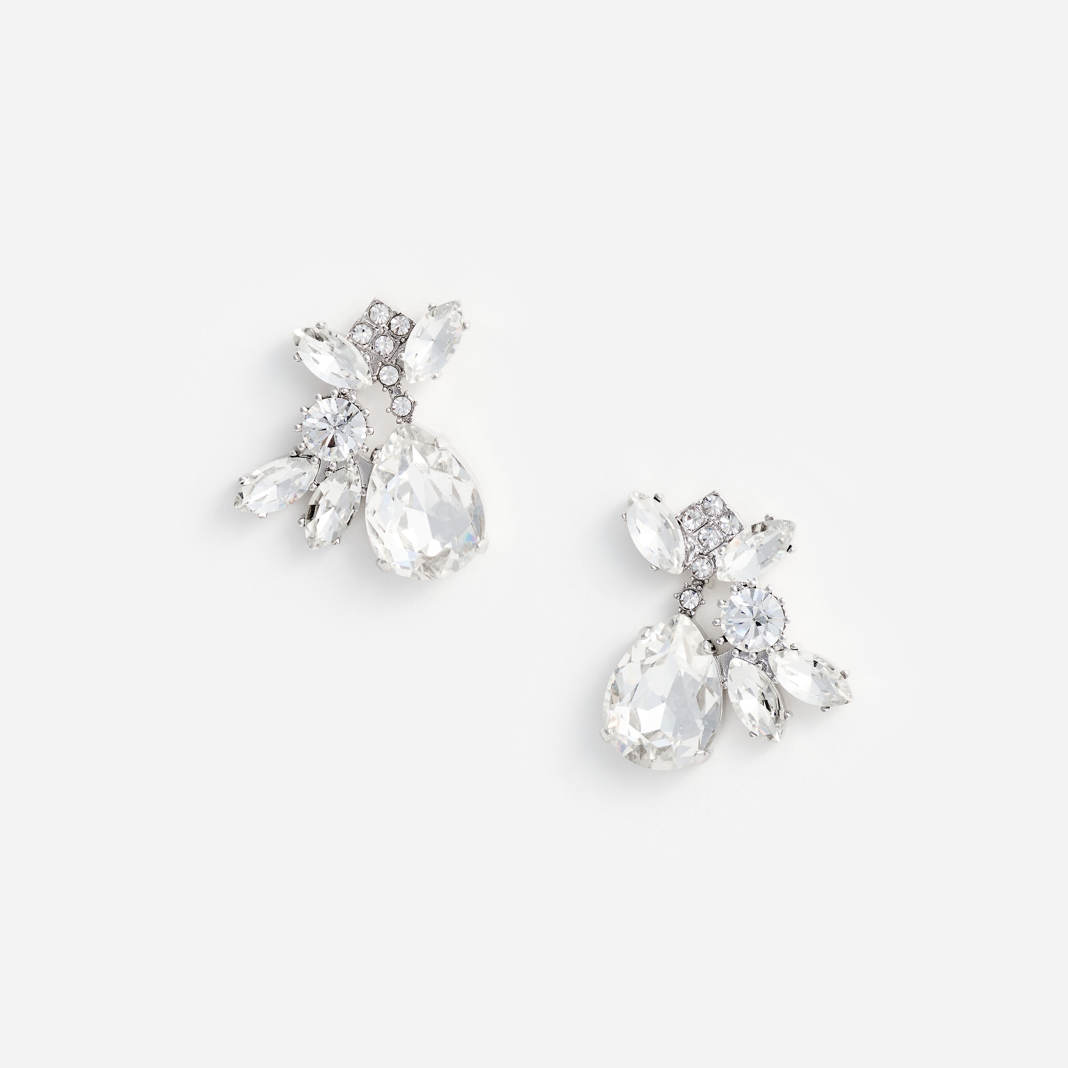 Multi Crystal Cluster Earrings