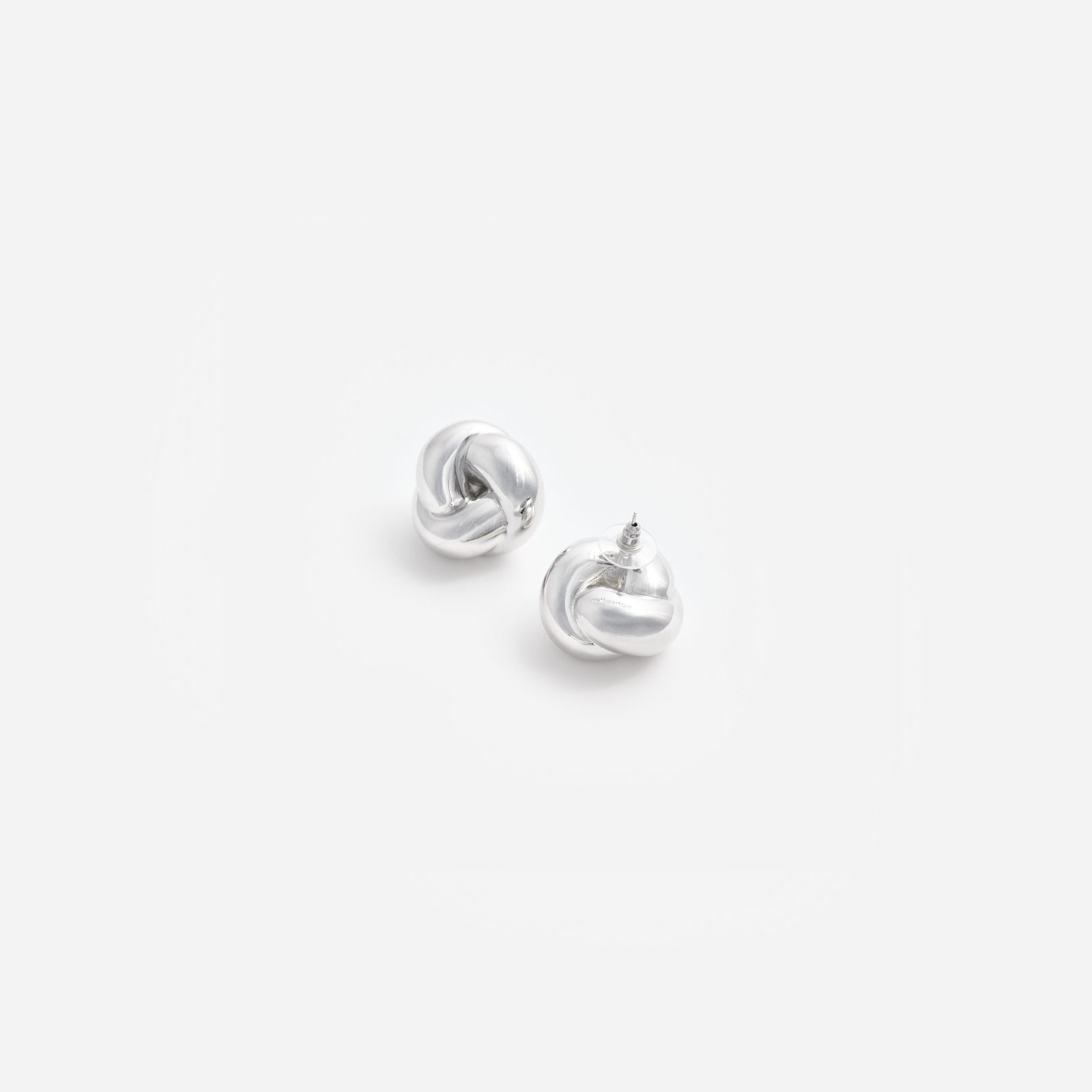 Silver Knot Earrings