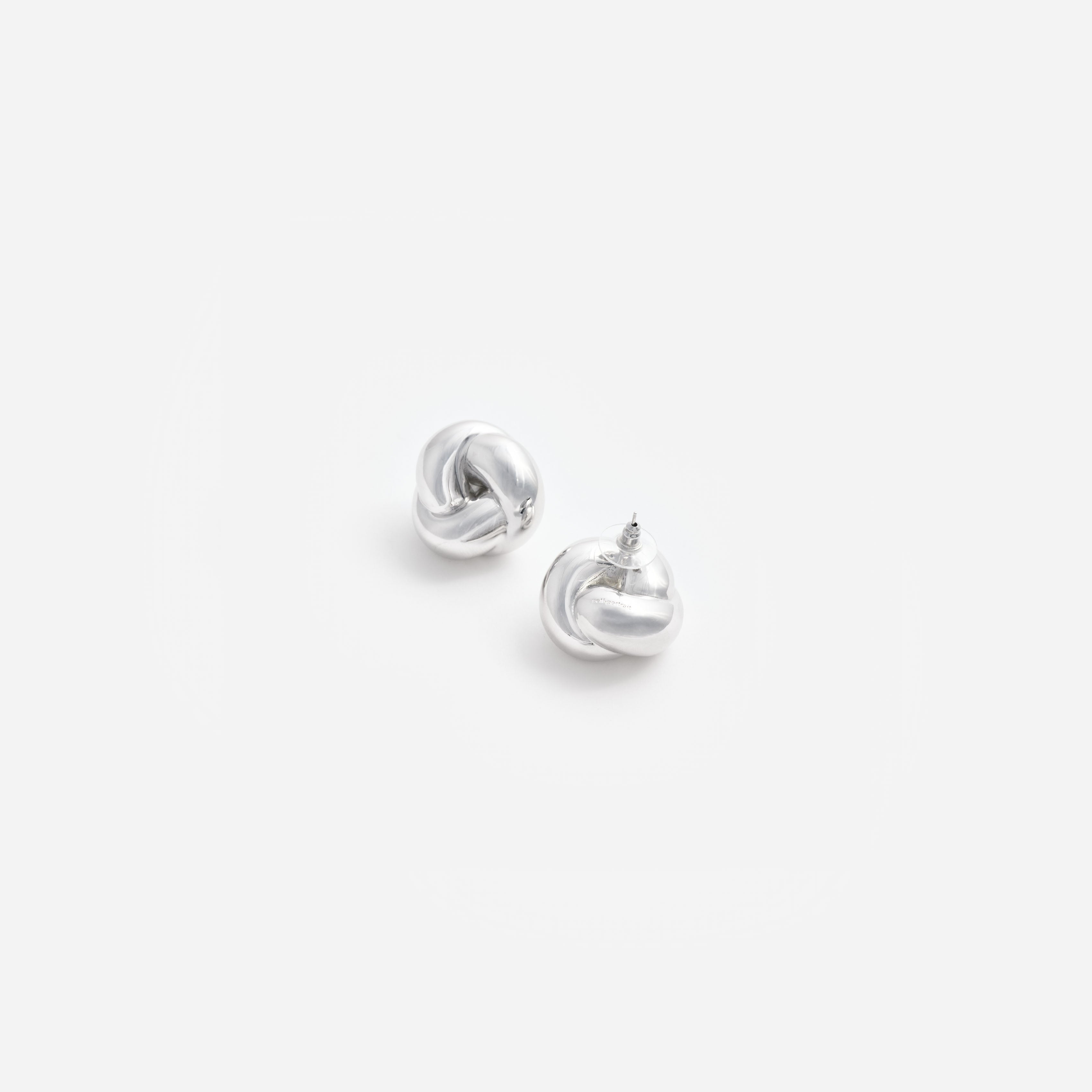 Silver Knot Earrings