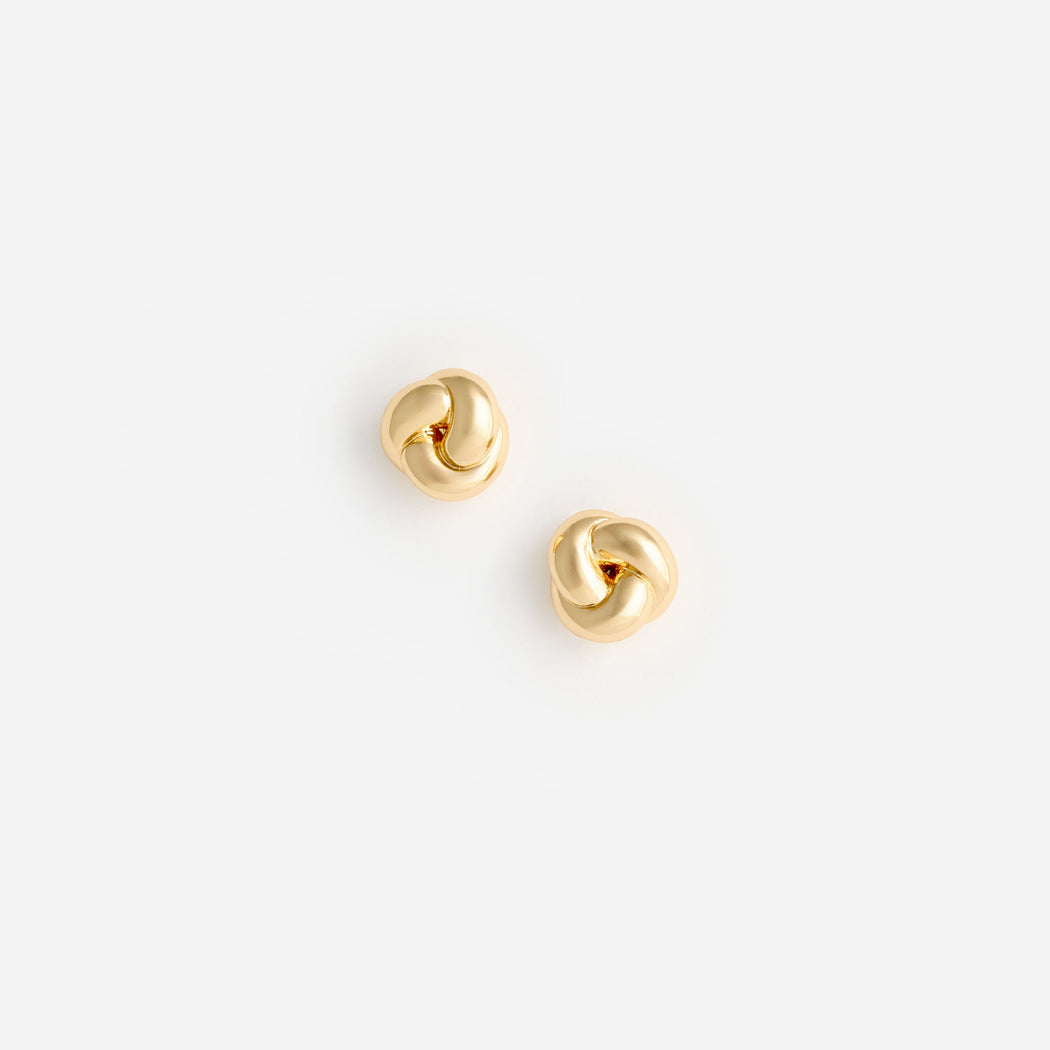 Gold Small Knot Earrings