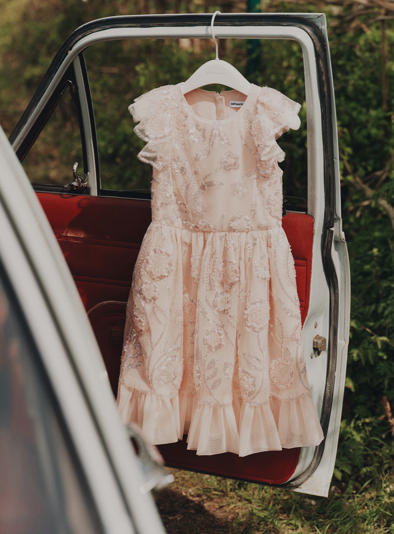 Pink Sequin Embellished Dress