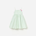 Mint Taffeta 3D Flower Dress