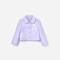 Lilac Taffeta Sequin Embellished Jacket