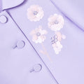 Lilac Taffeta Sequin Embellished Jacket