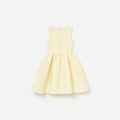 Yellow Taffeta Lace Dress