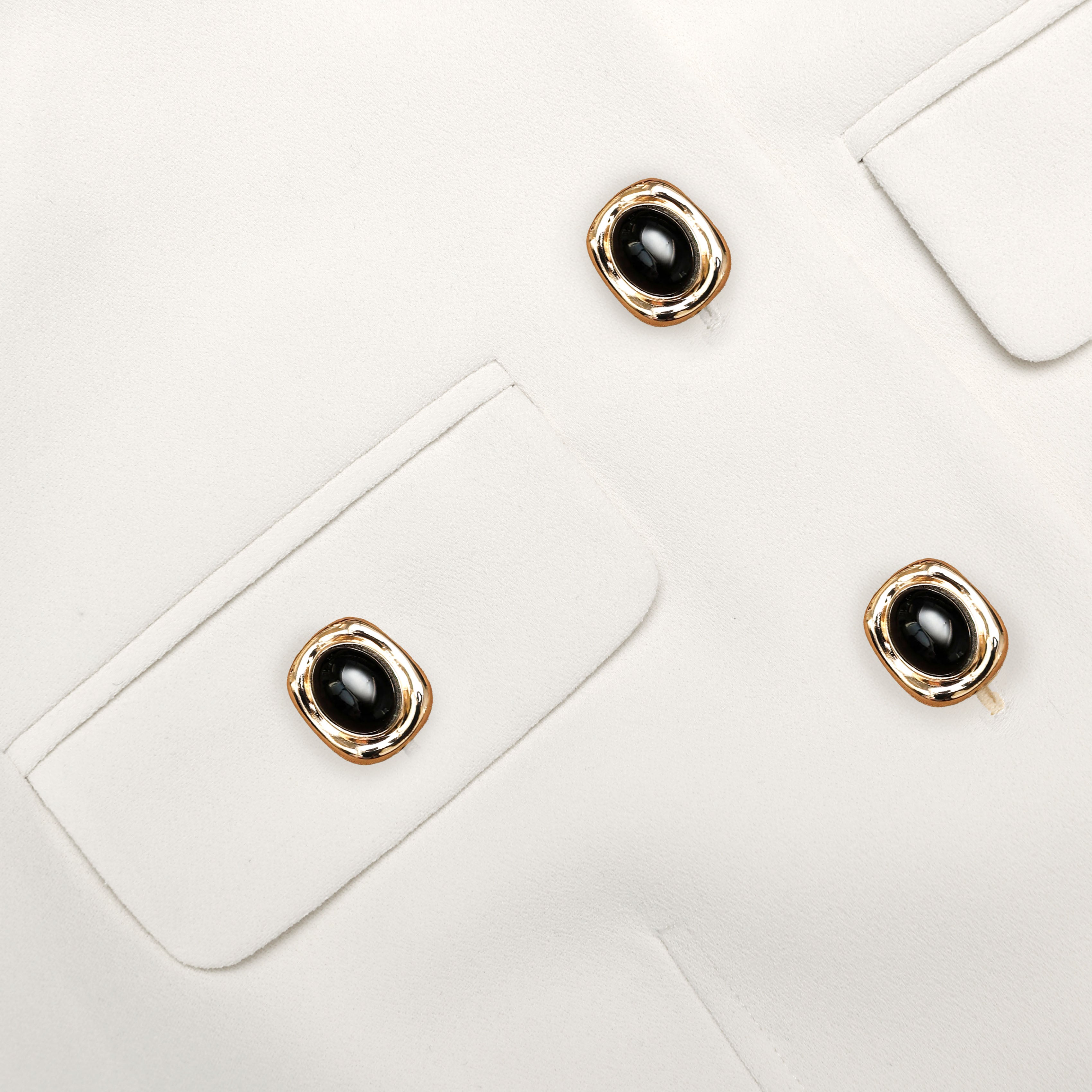 Cream Linen Blend Peplum Playsuit