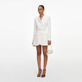 Cream Boucle Tailored Mini Dress