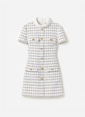 Check Boucle Mini Dress