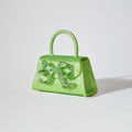 The Bow Mini in Lime Rhinestone