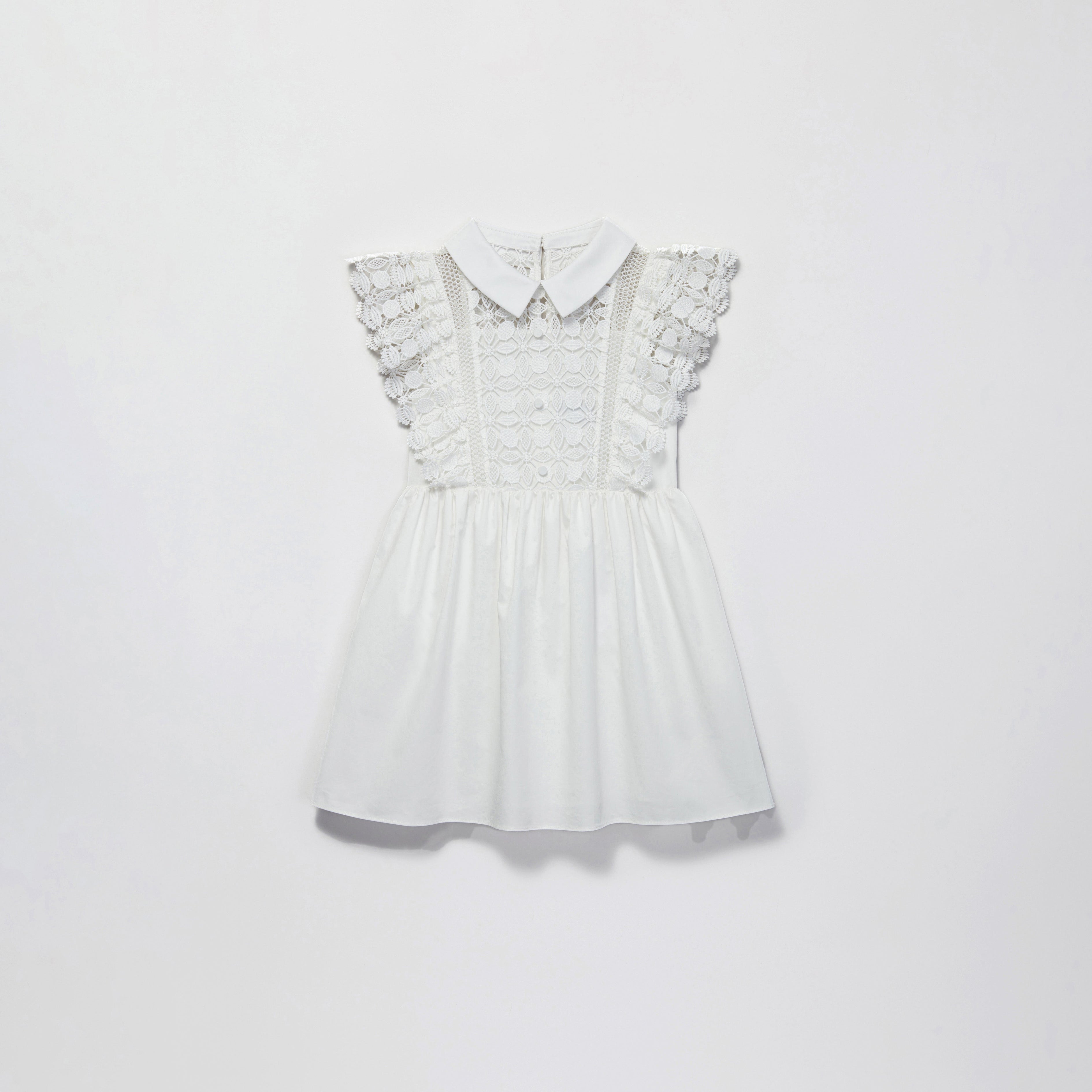 White Lace Mini Dress