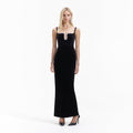 Black Velvet Maxi Dress