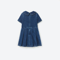 Denim Pleated Dress