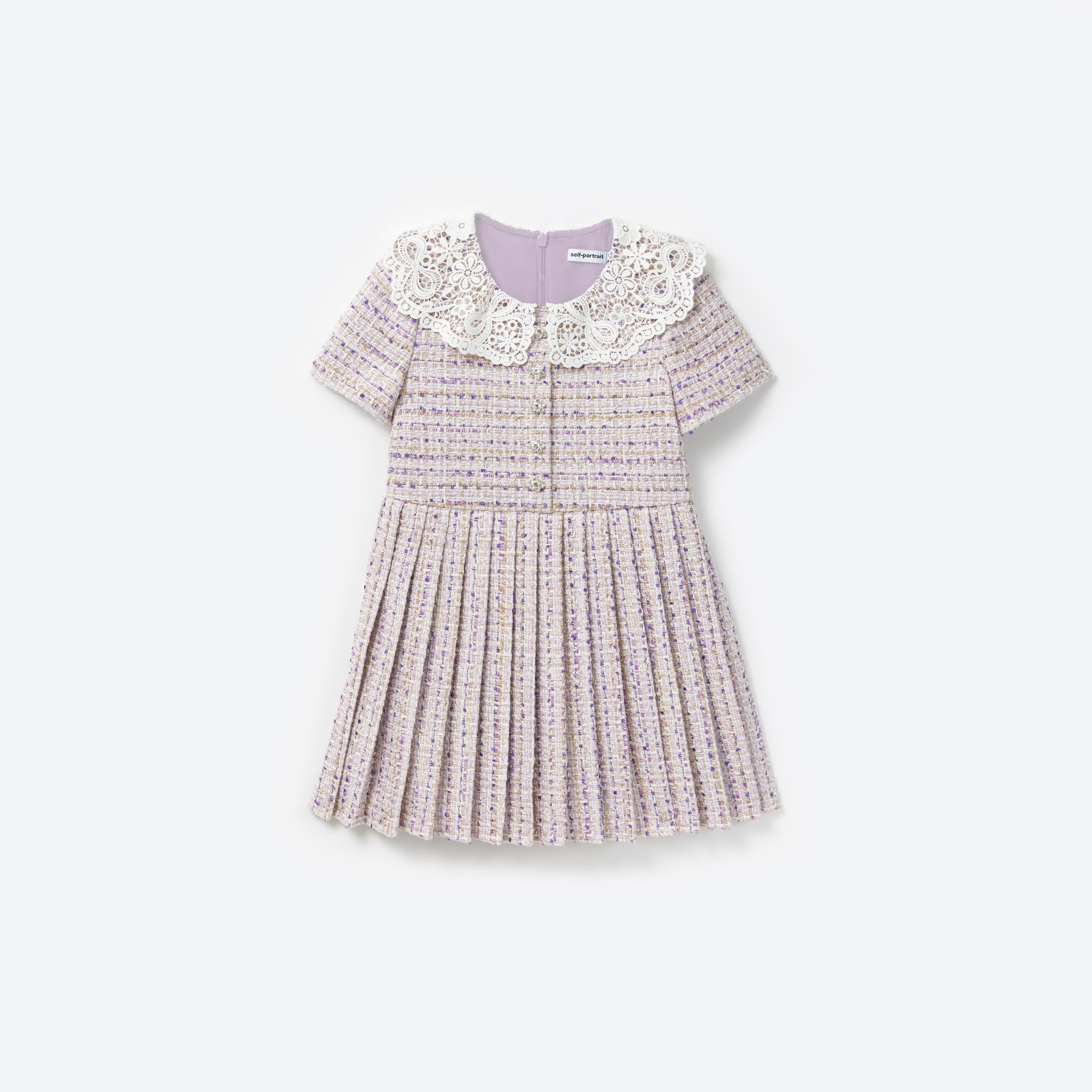 Lilac Boucle Dress