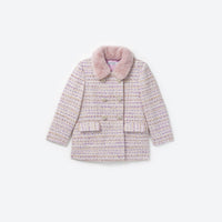 Lilac Boucle Coat