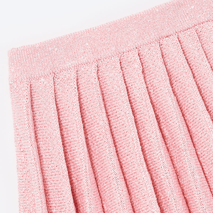 Pink pleated skirt h&m online