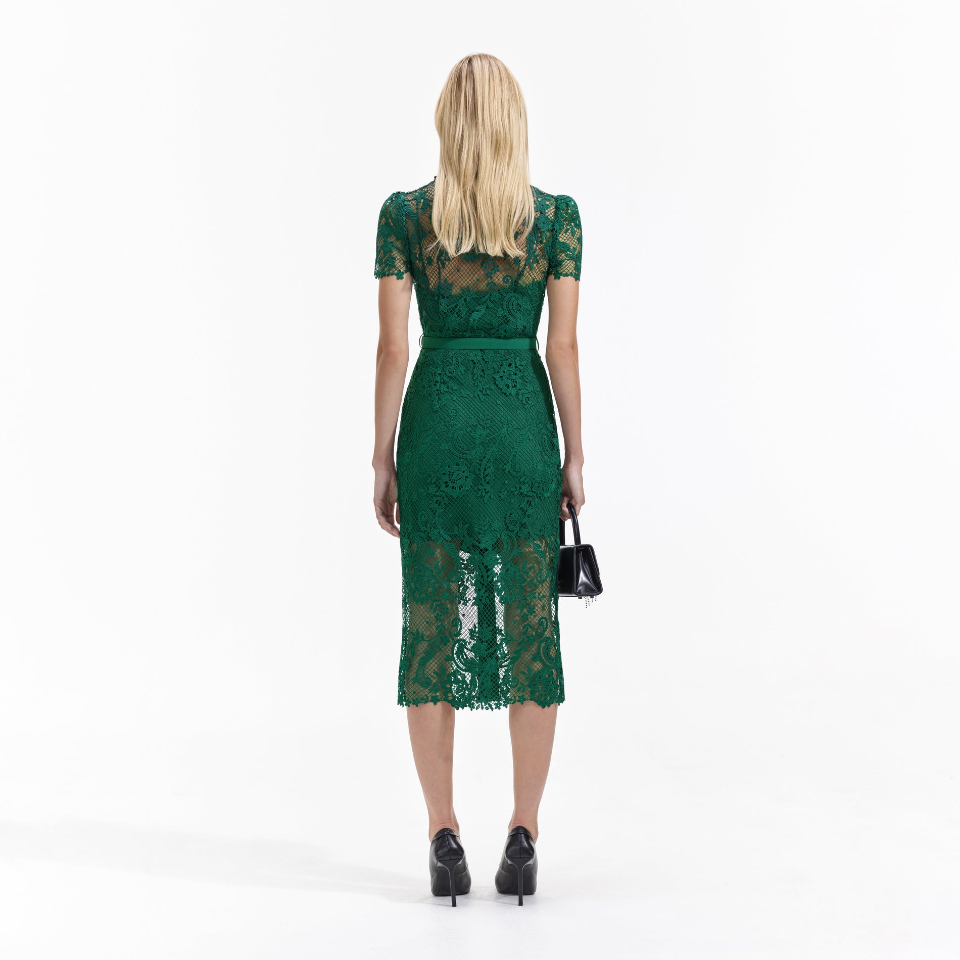Colour collection: Lace Button Front Midi Dress self-portrait-EU Colour collection: Lace Button Front Midi Dress self-portrait-EU