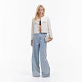 Cream Sequin Boucle Jacket