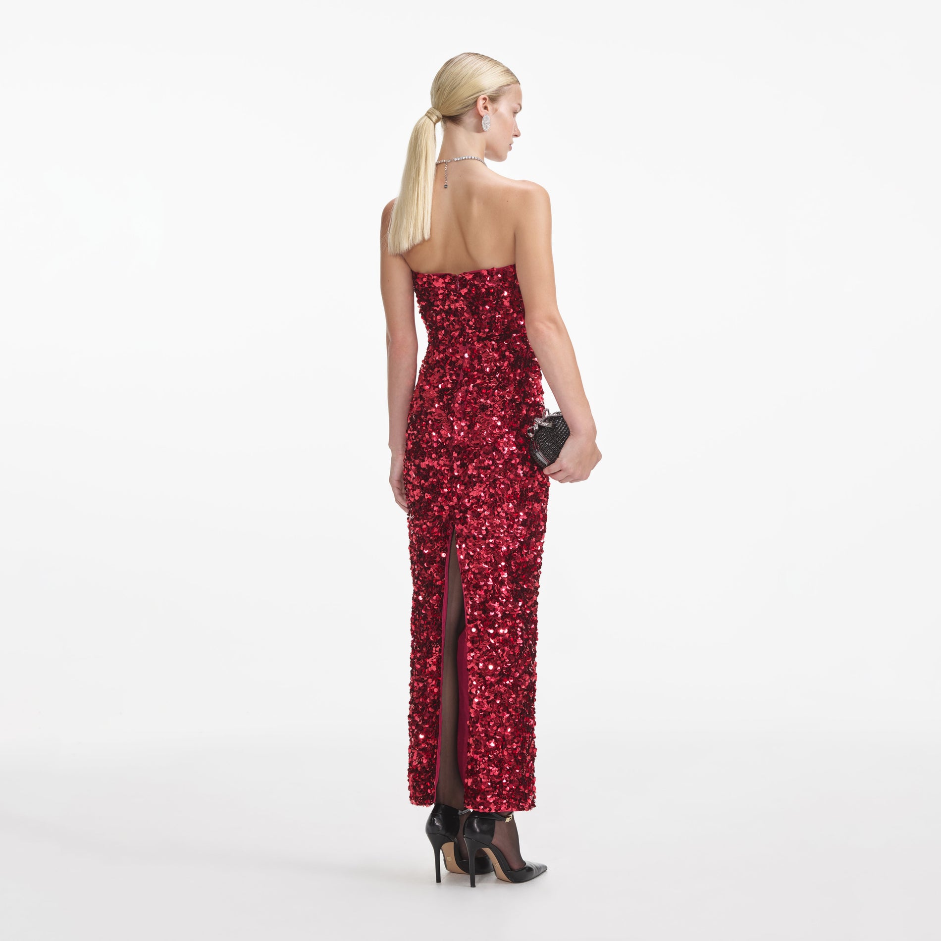 Green Sequin Midi Dress self-portrait-EU Green Sequin Midi Dress self-portrait-EU