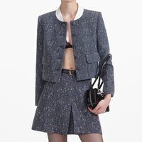 Blue Boucle Jacket