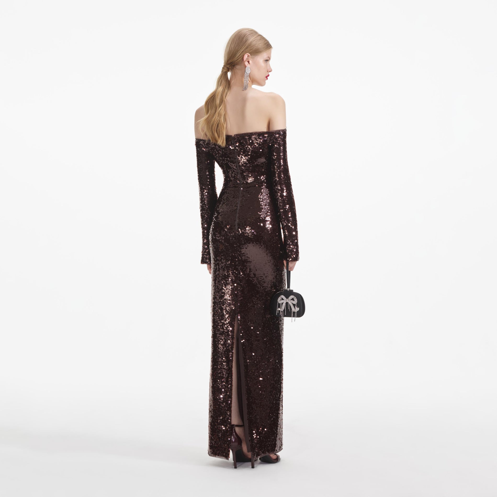 Green Sequin Midi Dress self-portrait-EU Green Sequin Midi Dress self-portrait-EU