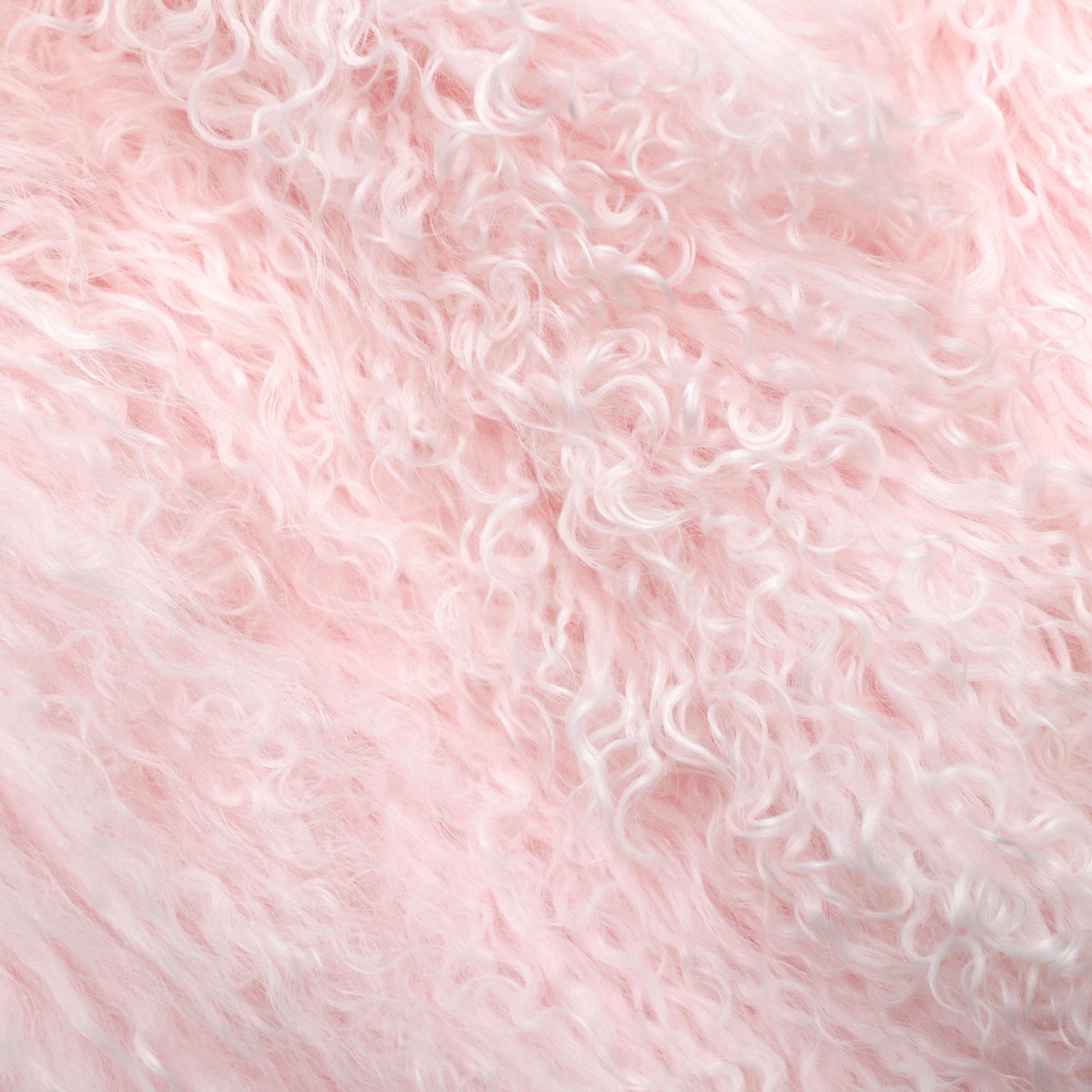 Pink Shearling Coat