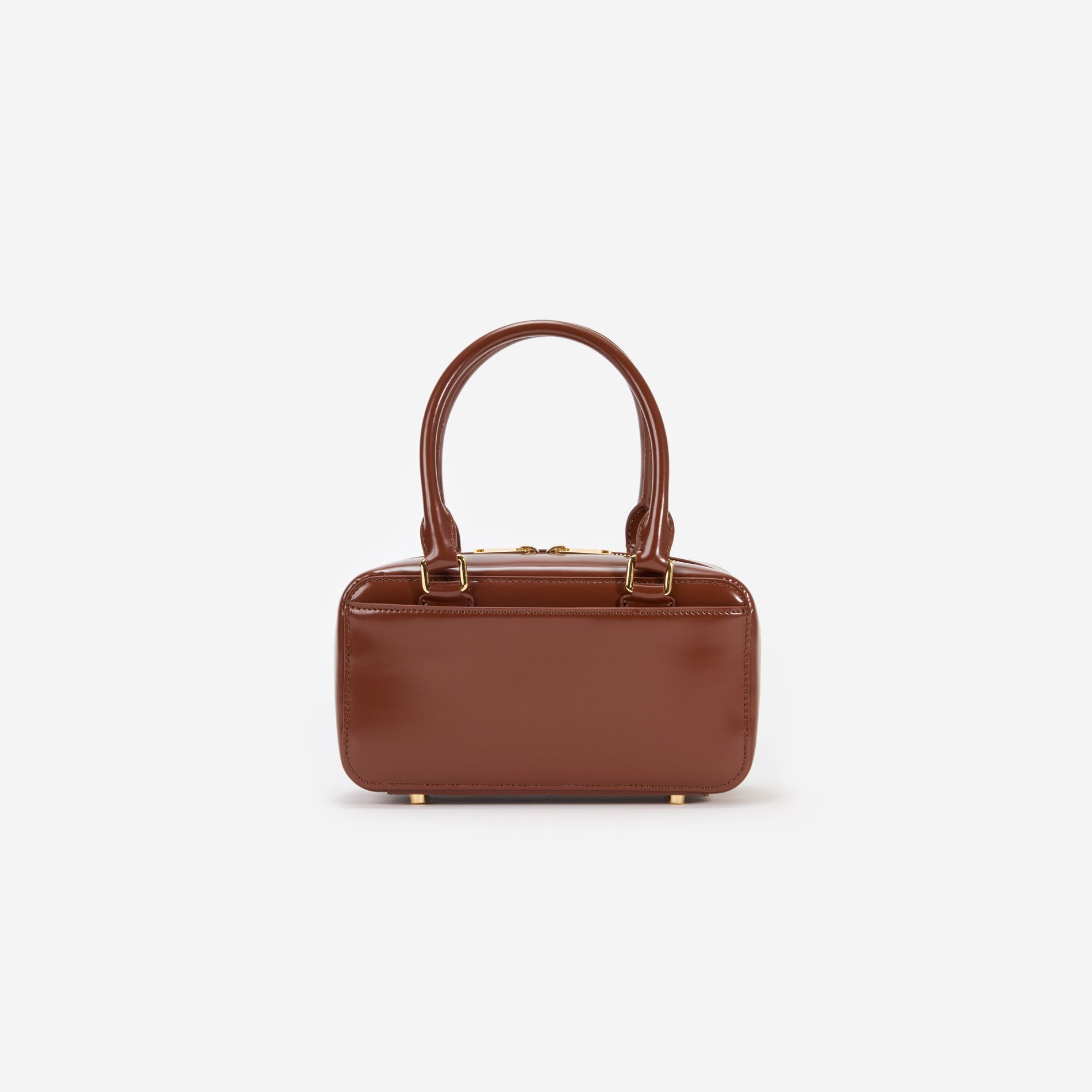 Brown Leather Mini Tote Bag