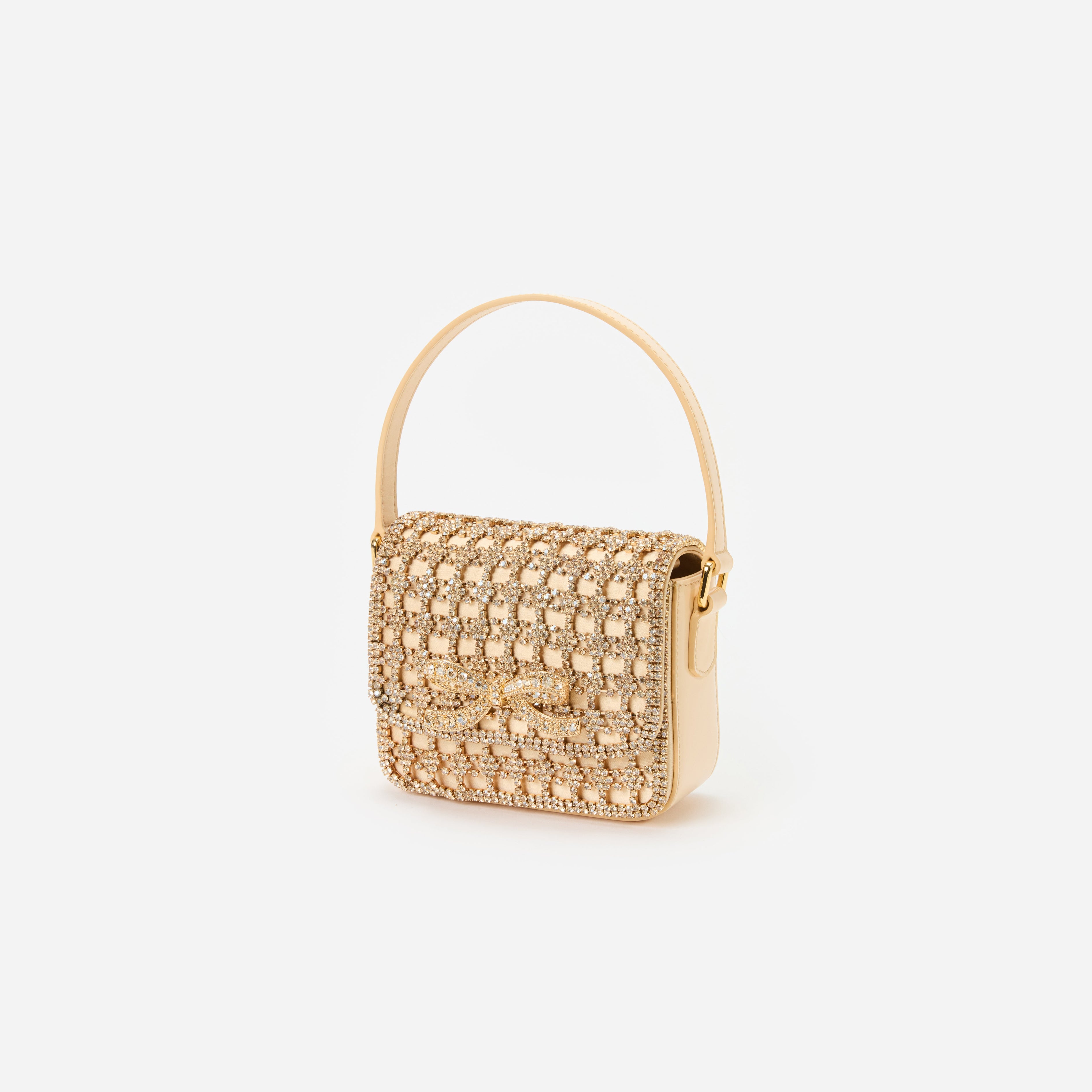 Gold Crystal Micro Bag