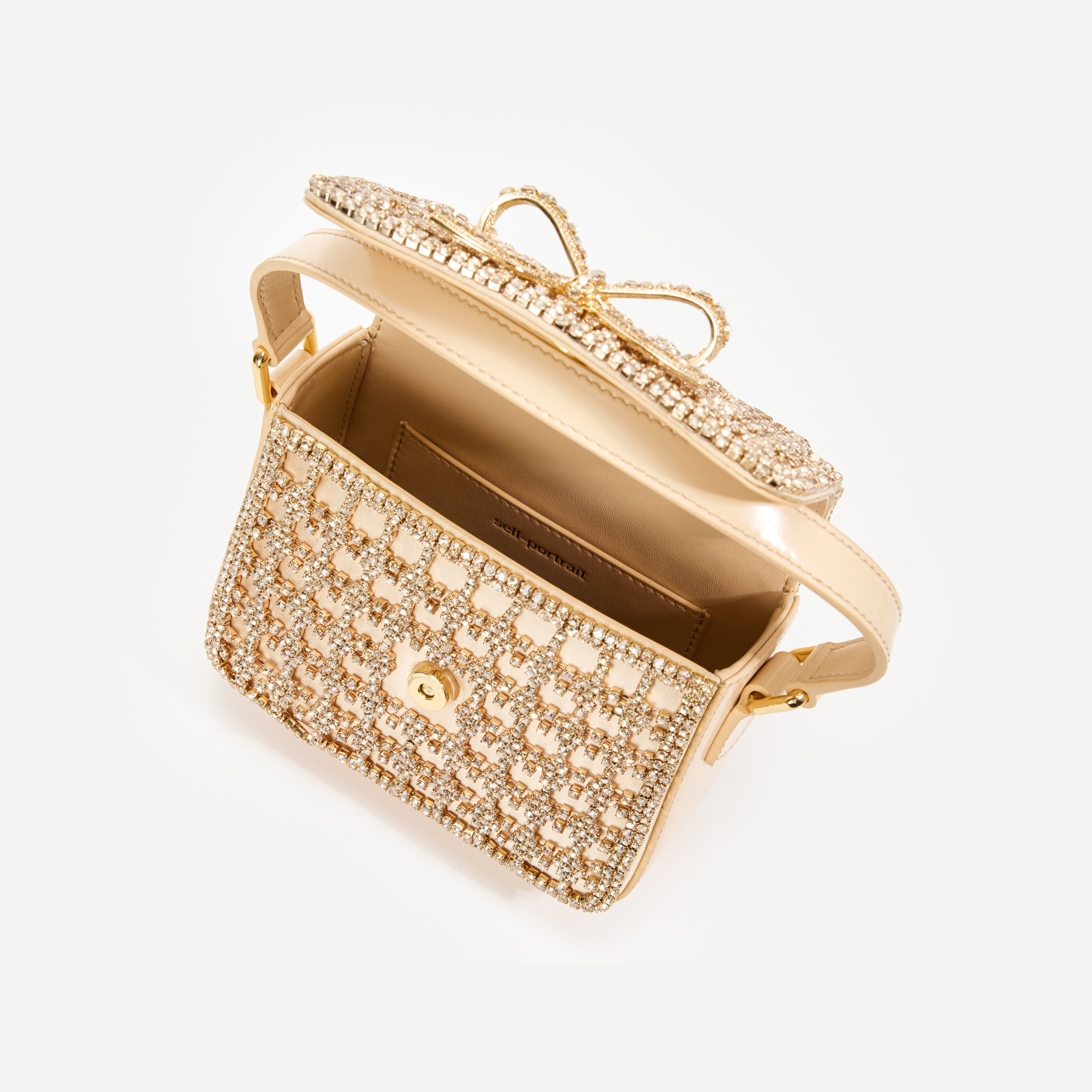 Gold Crystal Micro Bag