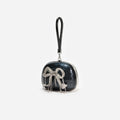 Black Pearl Top Handle Clutch Bag