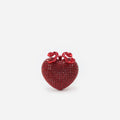 Red Crystal Heart Clutch