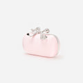 Pink Satin Clutch