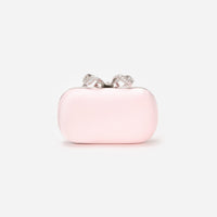 Pink Satin Clutch