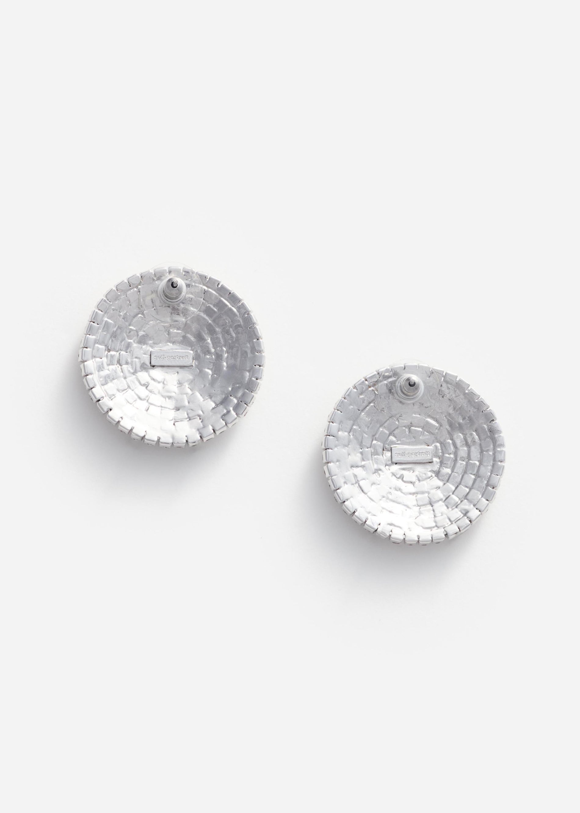 Large Round Crystal Earrings