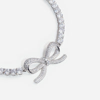 Diamante Bow Tennis Choker