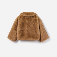 Brown Faux Fur Jacket