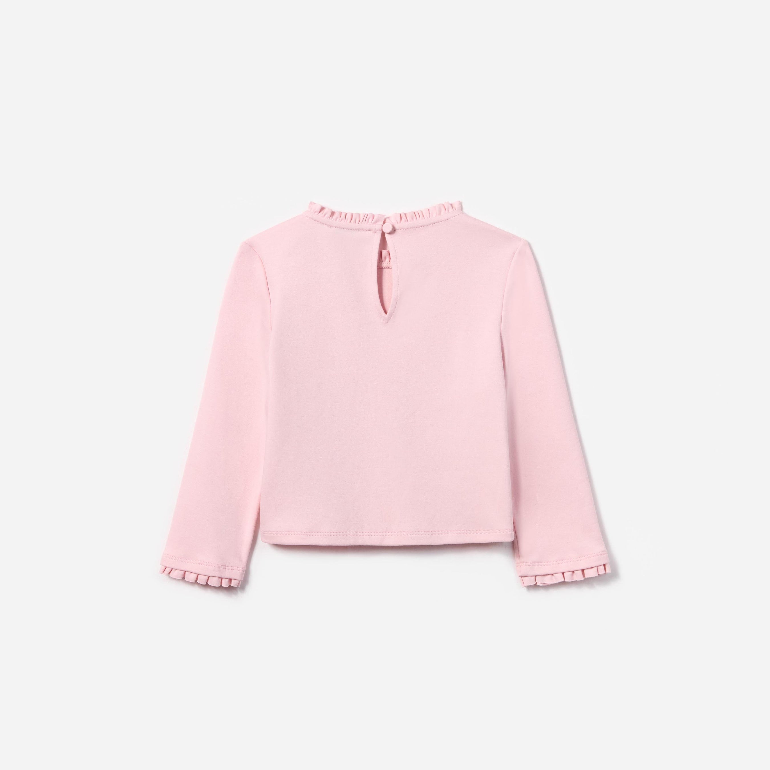 Pink Jersey Ruffle Heart Top