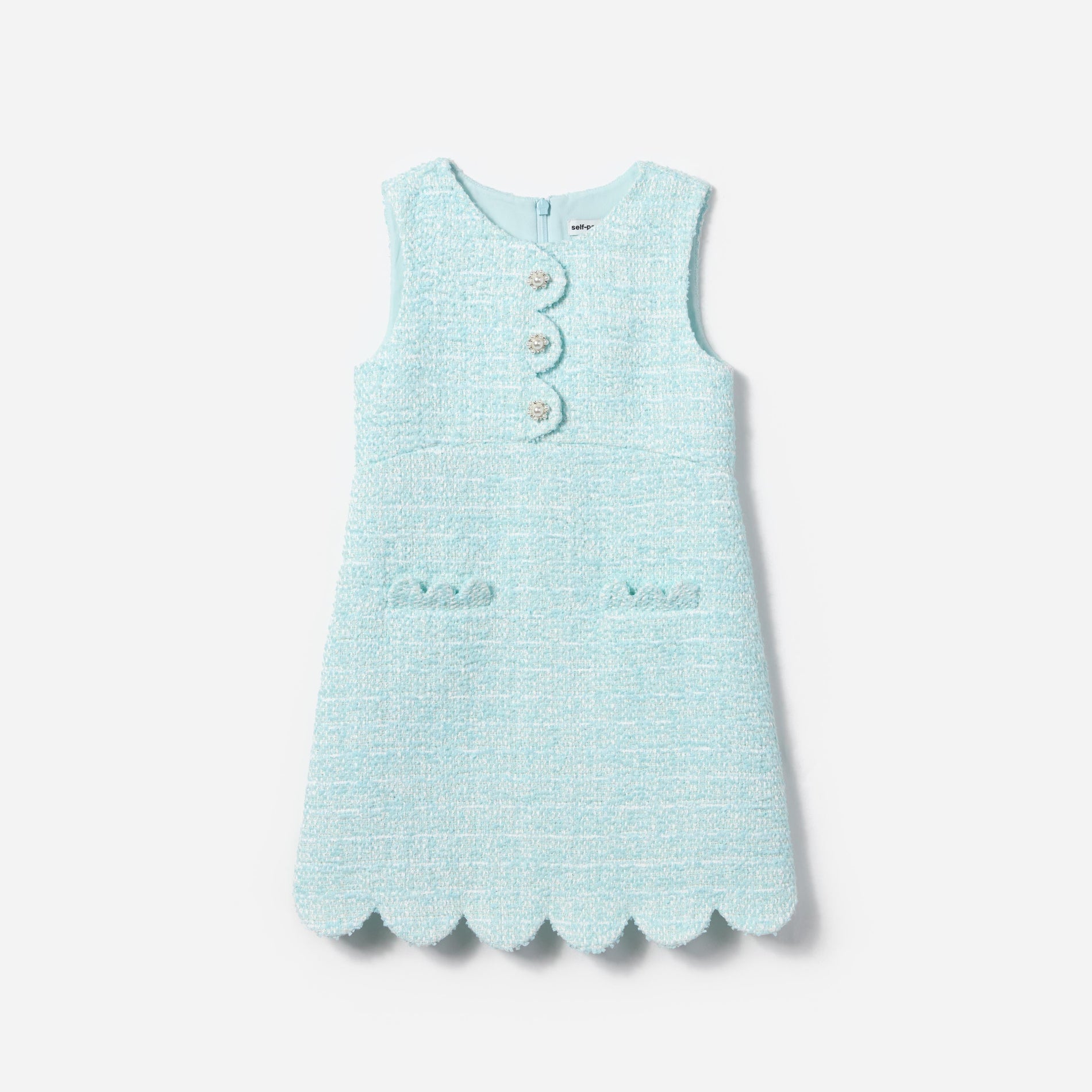 Mint Boucle Dress