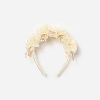 Cream Sequin Tulle Headband