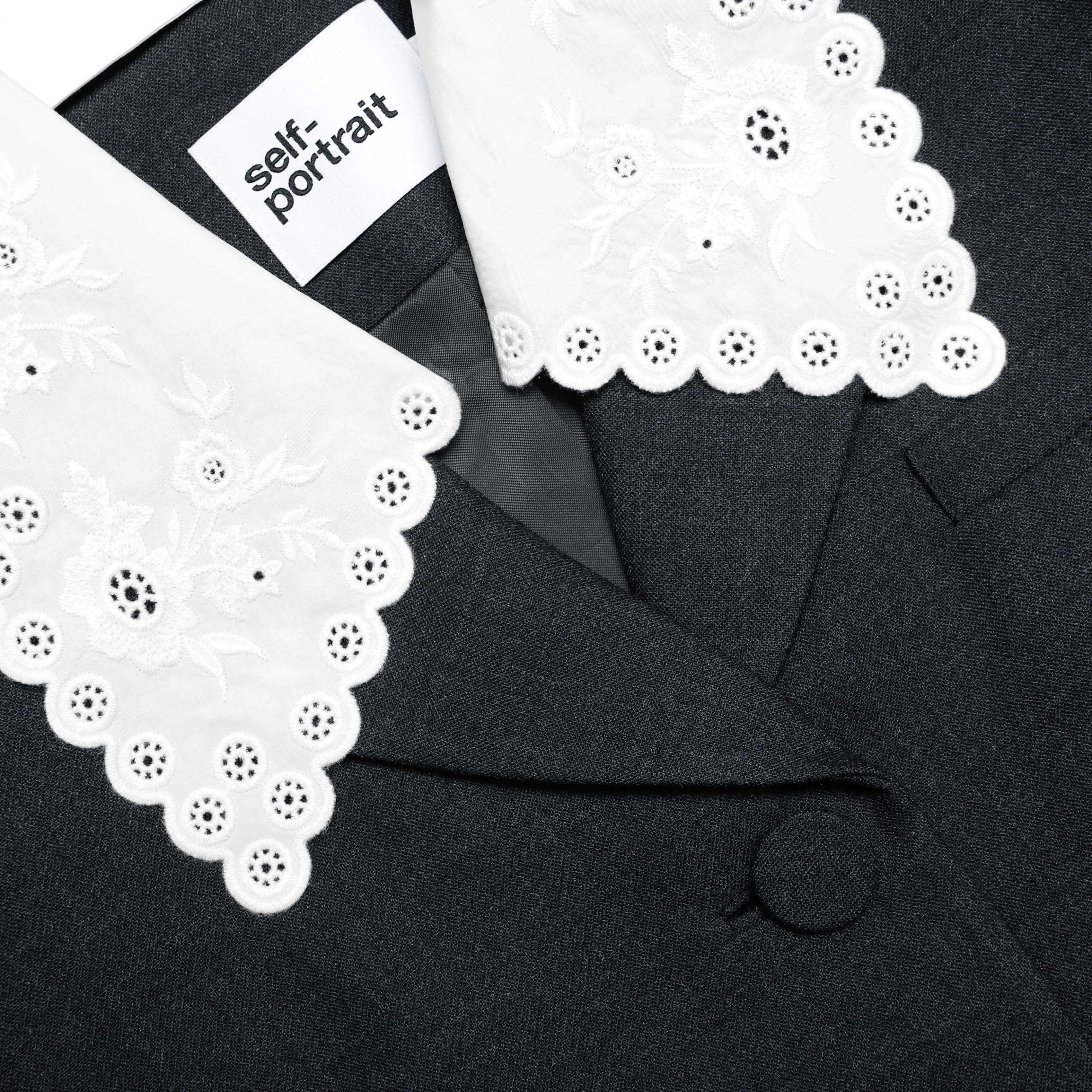 Grey Wool Collared Jacket