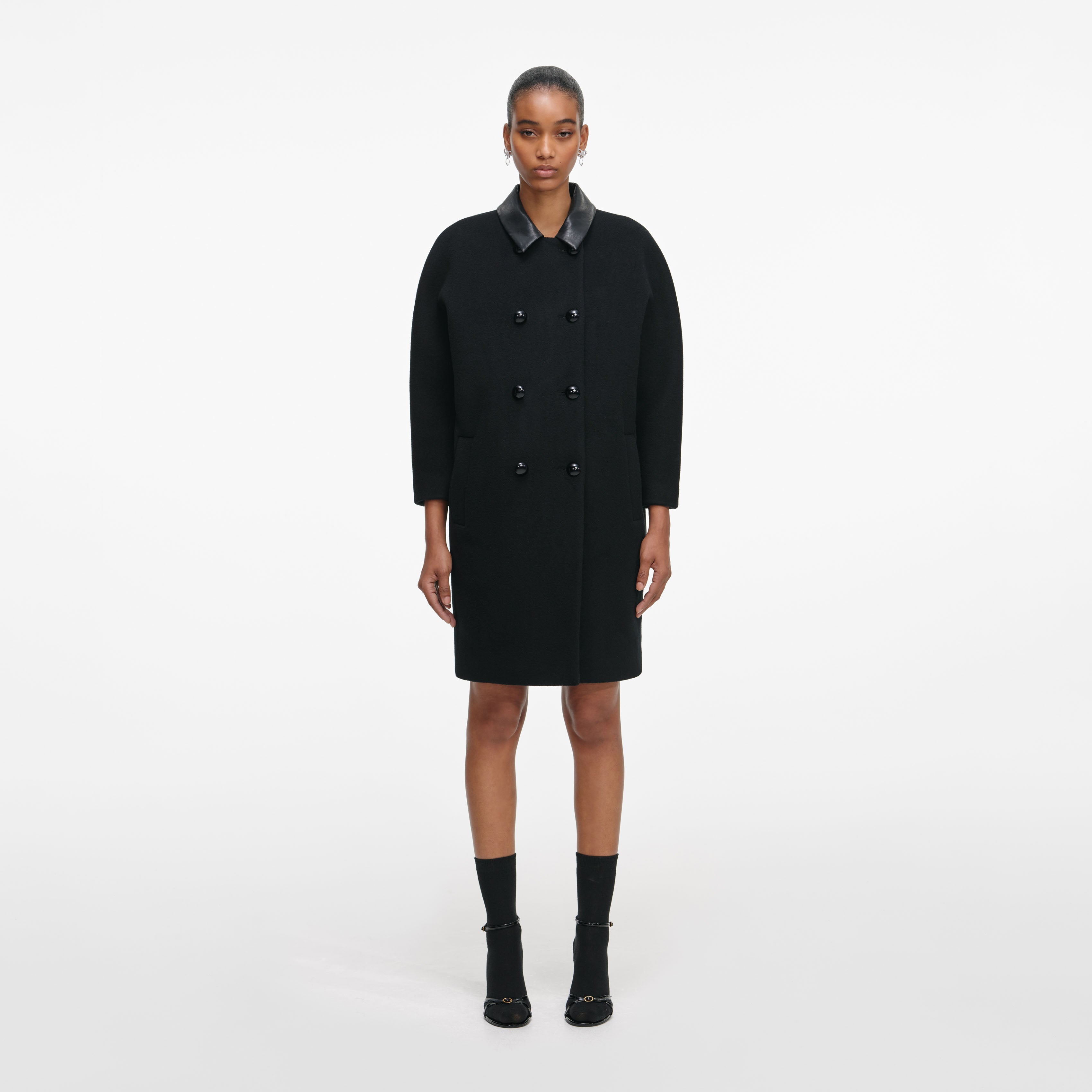 Black Double Breasted Coat