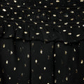 Black And Gold Chiffon Top
