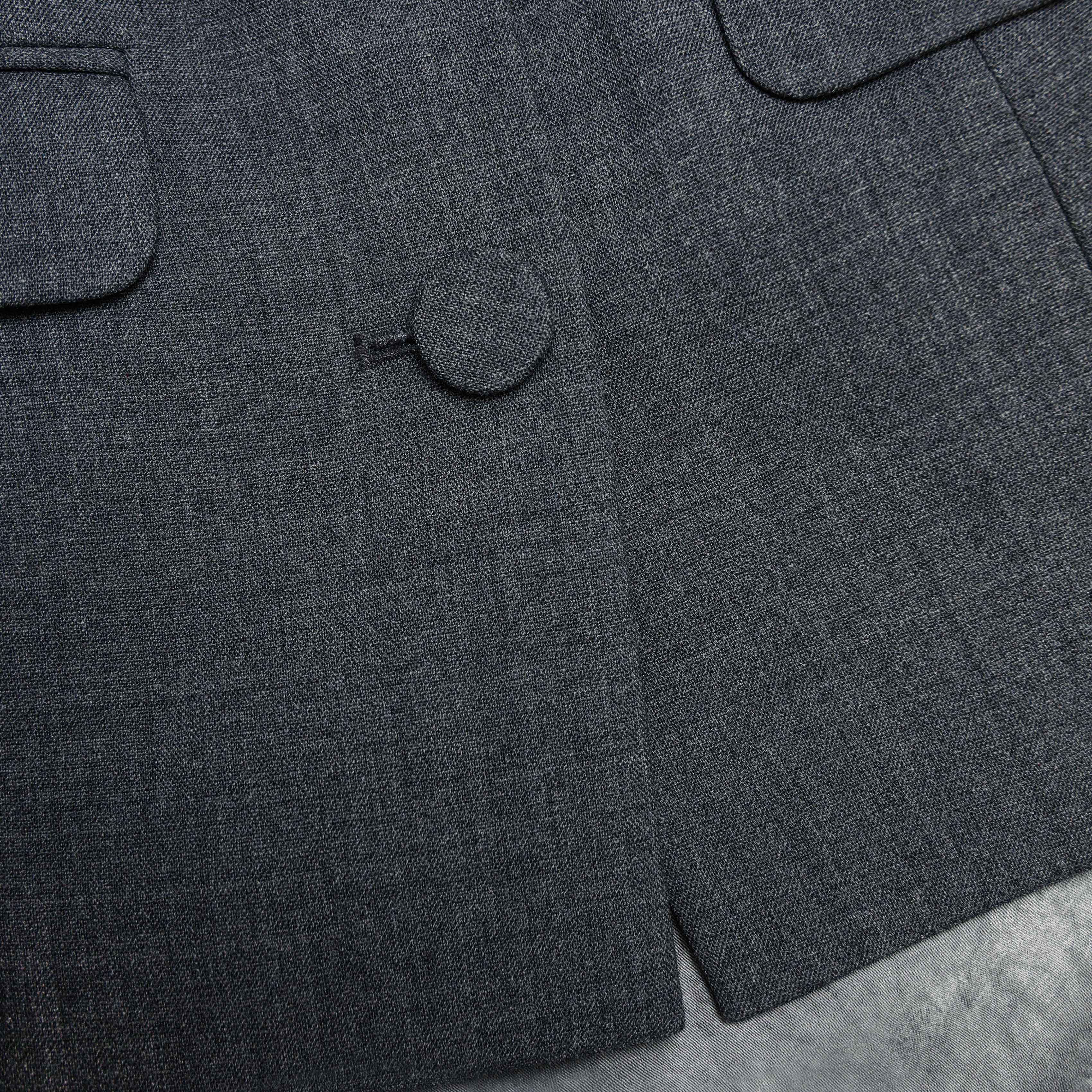 Grey Tailored Satin Maxi Dress