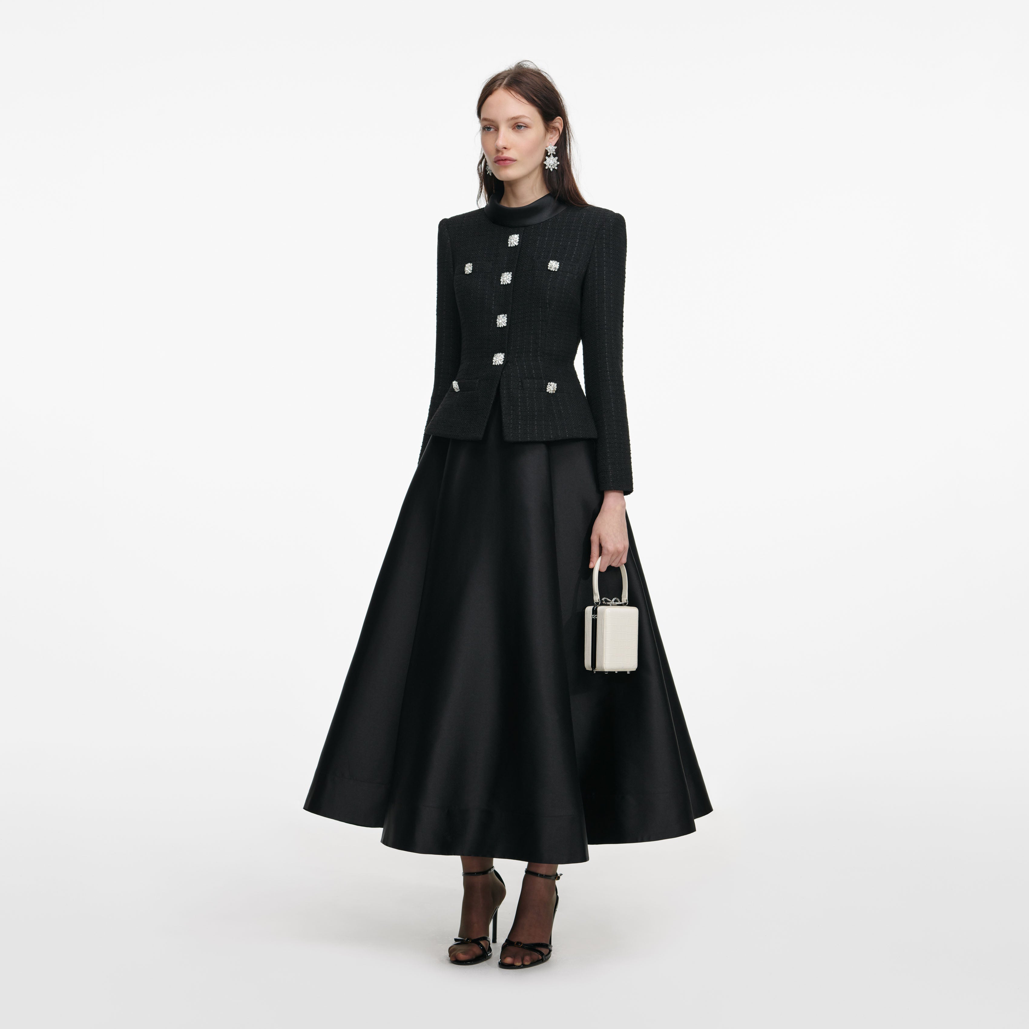 her lip to  Boucle Jacket S ブラック Boucle Khloe Blazer – Cinq à Sept