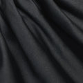 Black Taffeta Draped Sleeve Top