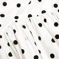 Cream Polka Dot Cotton Midi Dress