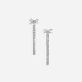 Crystal Bow Droplet Earrings