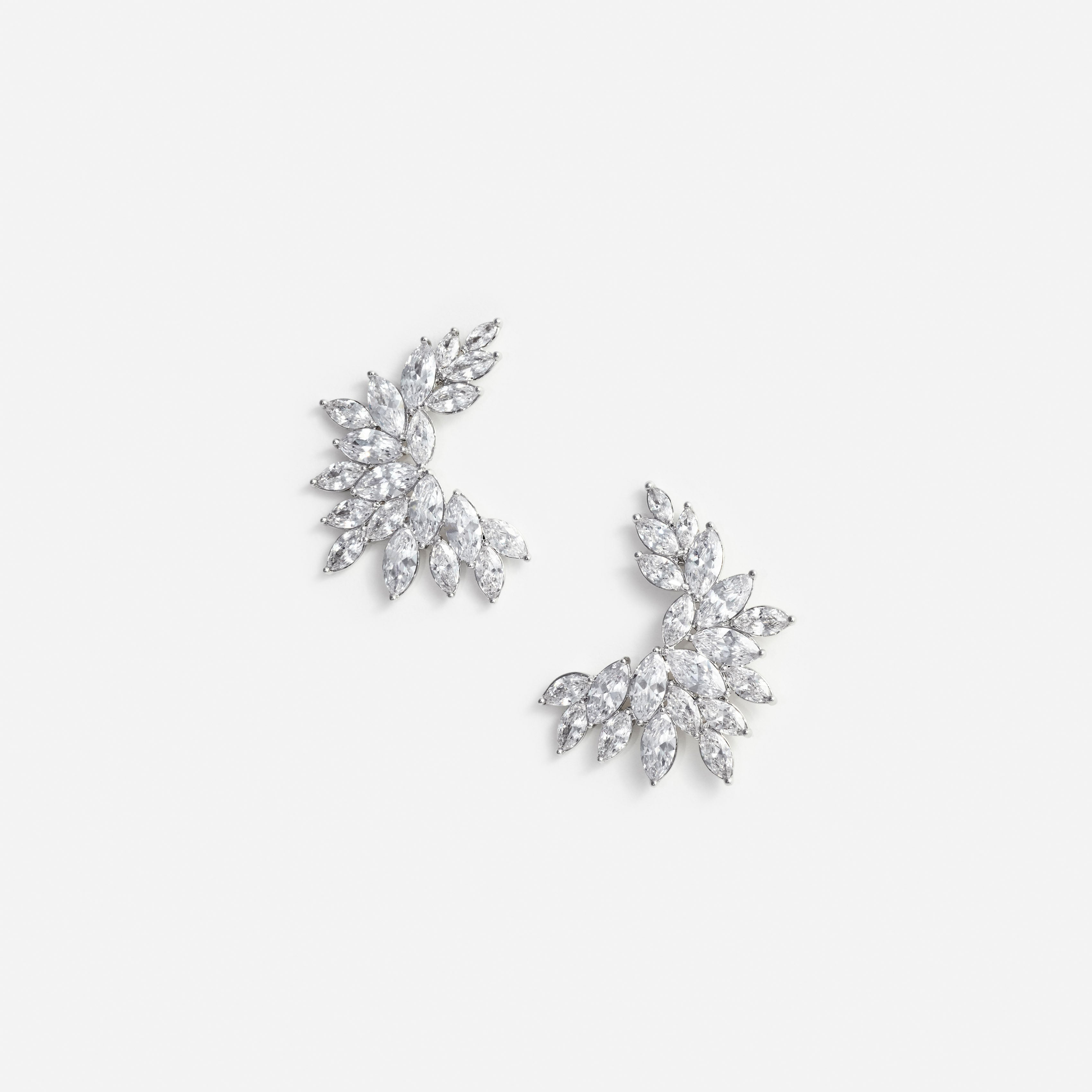 Crystal Cuff Earrings