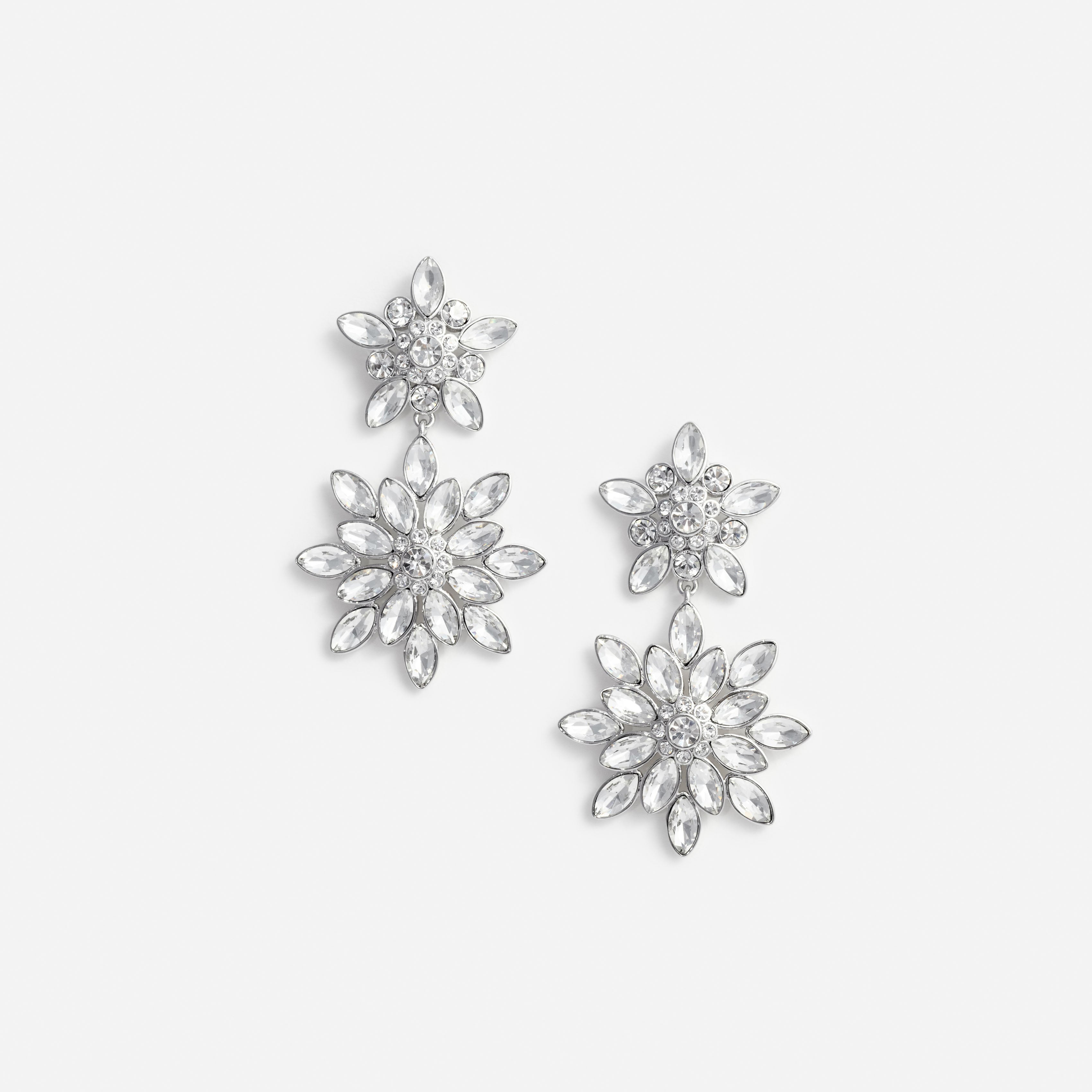 Mini Tiered Crystal Earrings – self-portrait-EU