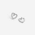Mini Crystal Heart Earrings